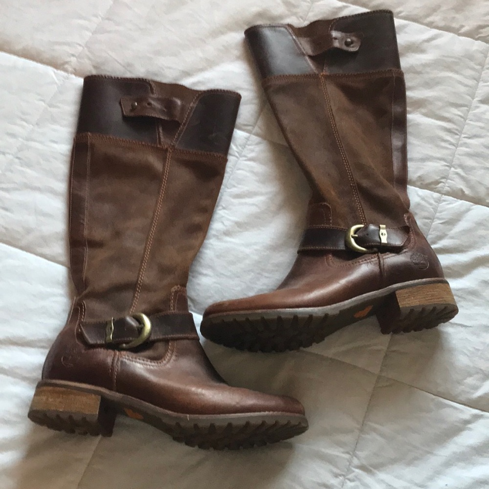 Timberland leather n Suede boots size 8 1/2